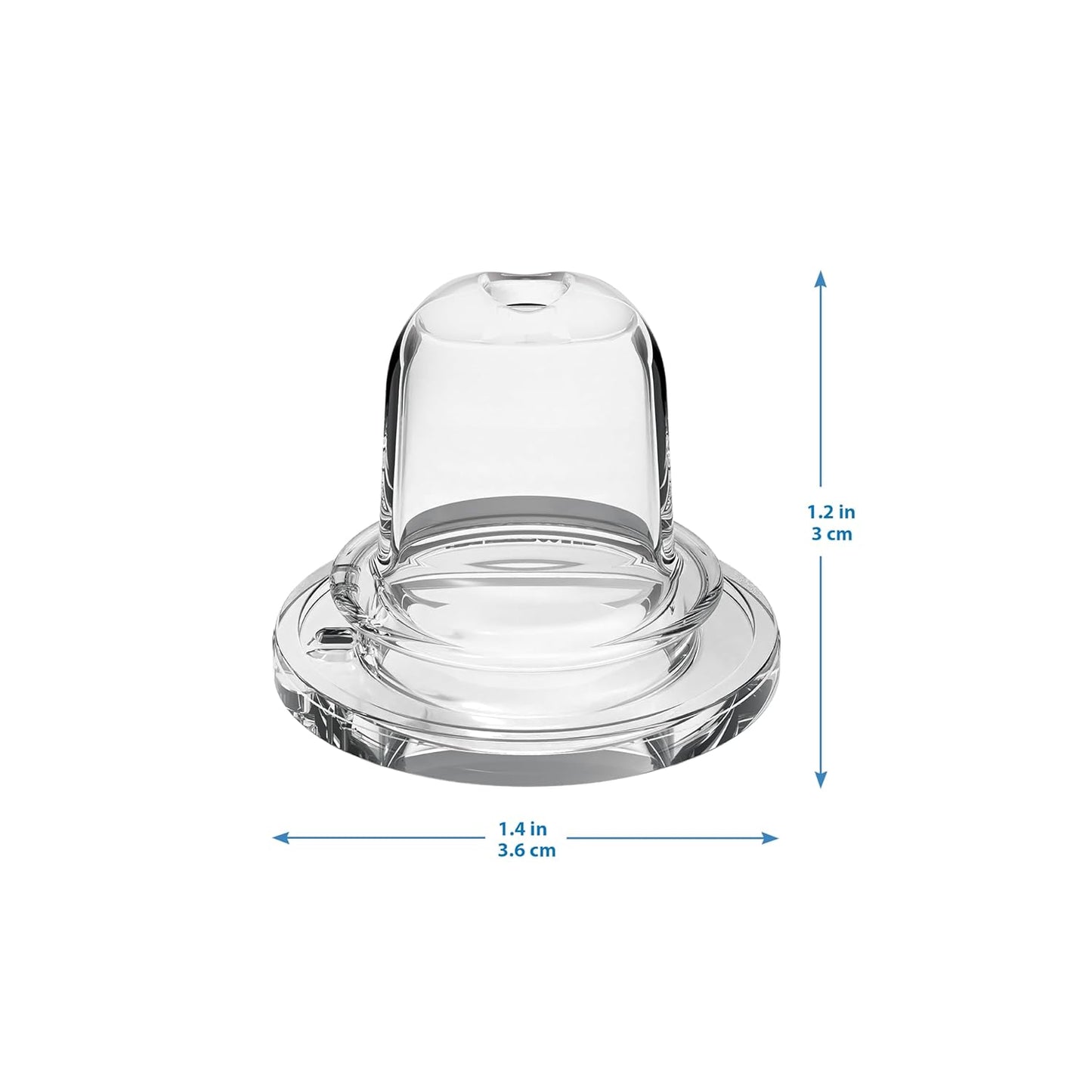 Milestones Options+ Sippy Spouts, Narrow, Soft 100% Silicone Baby Bottle Sippy Spout, 6m+, 2 Count