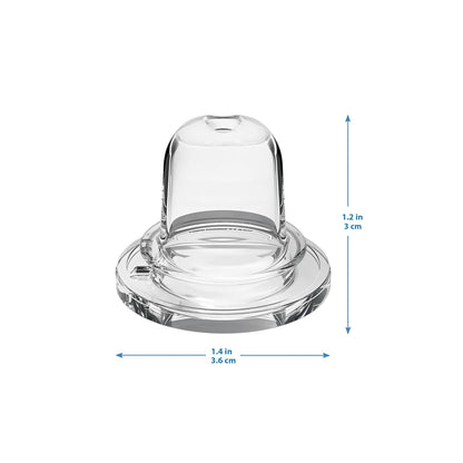 Milestones Options+ Sippy Spouts, Narrow, Soft 100% Silicone Baby Bottle Sippy Spout, 6m+, 2 Count