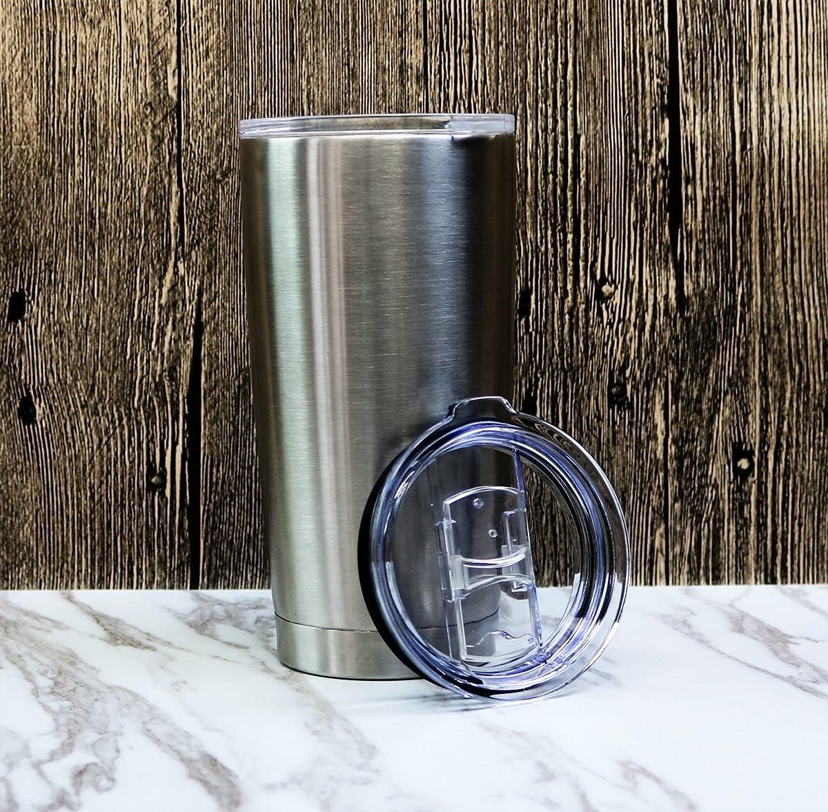 Tumbler Lid for 20 Oz Yeti Rambler and 10 Oz Lowball Tumblers Cups, Splash Proof and Straw Friendly (Lid Only)- 20 Ounce