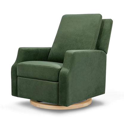 Crewe Nursery Glider Recliner w/ 270° Swivel, Tan Gingham