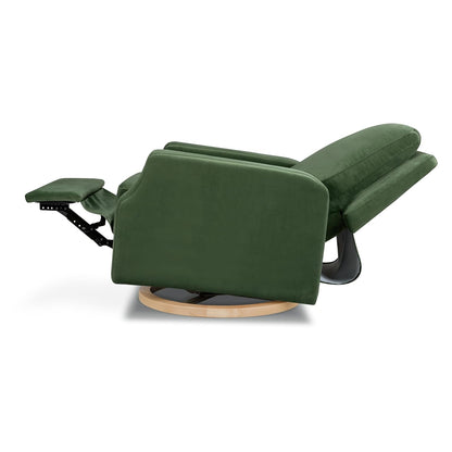 Crewe Nursery Glider Recliner w/ 270° Swivel, Tan Gingham