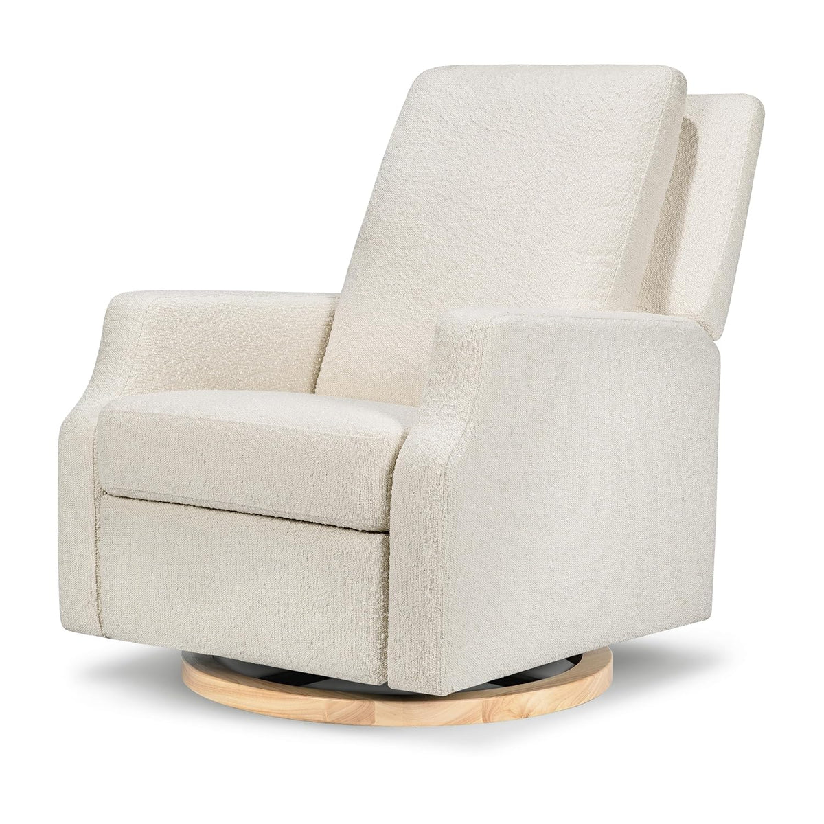 Crewe Nursery Glider Recliner w/ 270° Swivel, Tan Gingham