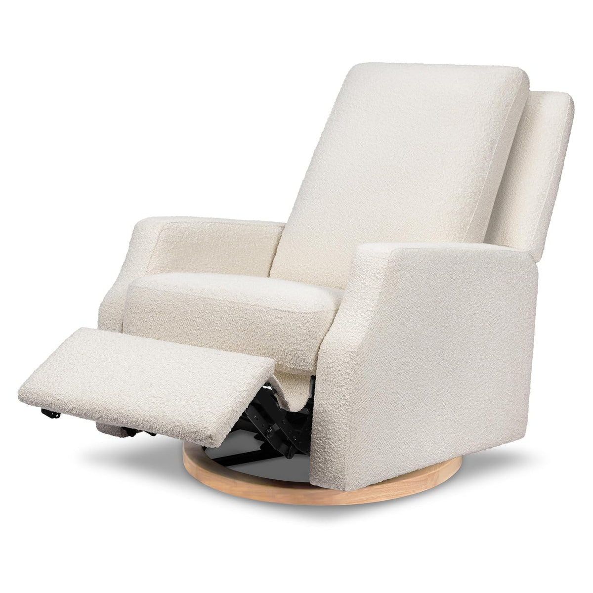 Crewe Nursery Glider Recliner w/ 270° Swivel, Tan Gingham