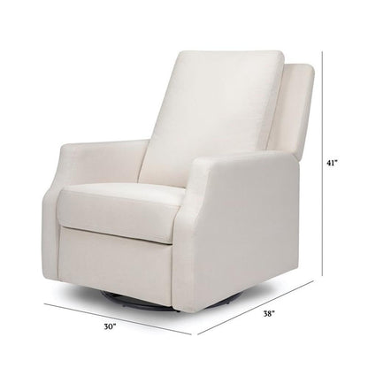 Crewe Nursery Glider Recliner w/ 270° Swivel, Tan Gingham