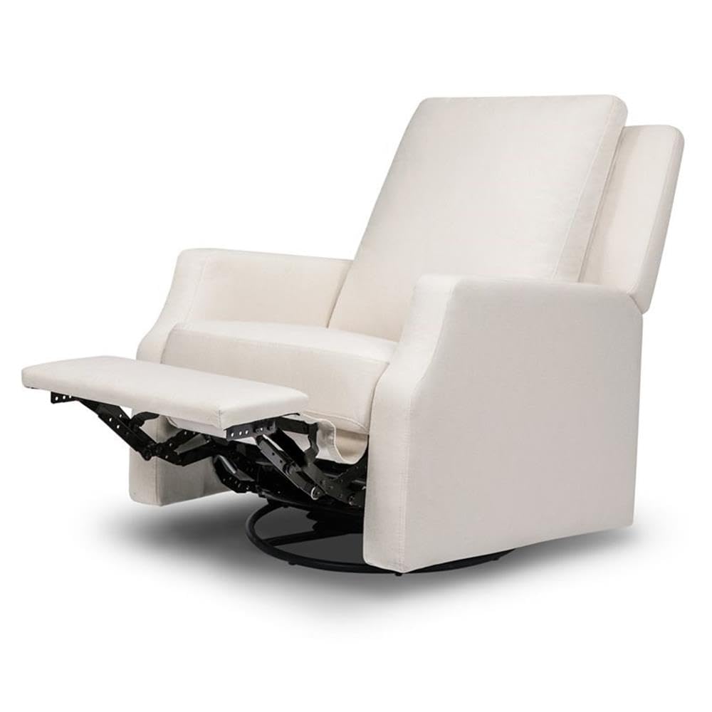 Crewe Nursery Glider Recliner w/ 270° Swivel, Tan Gingham