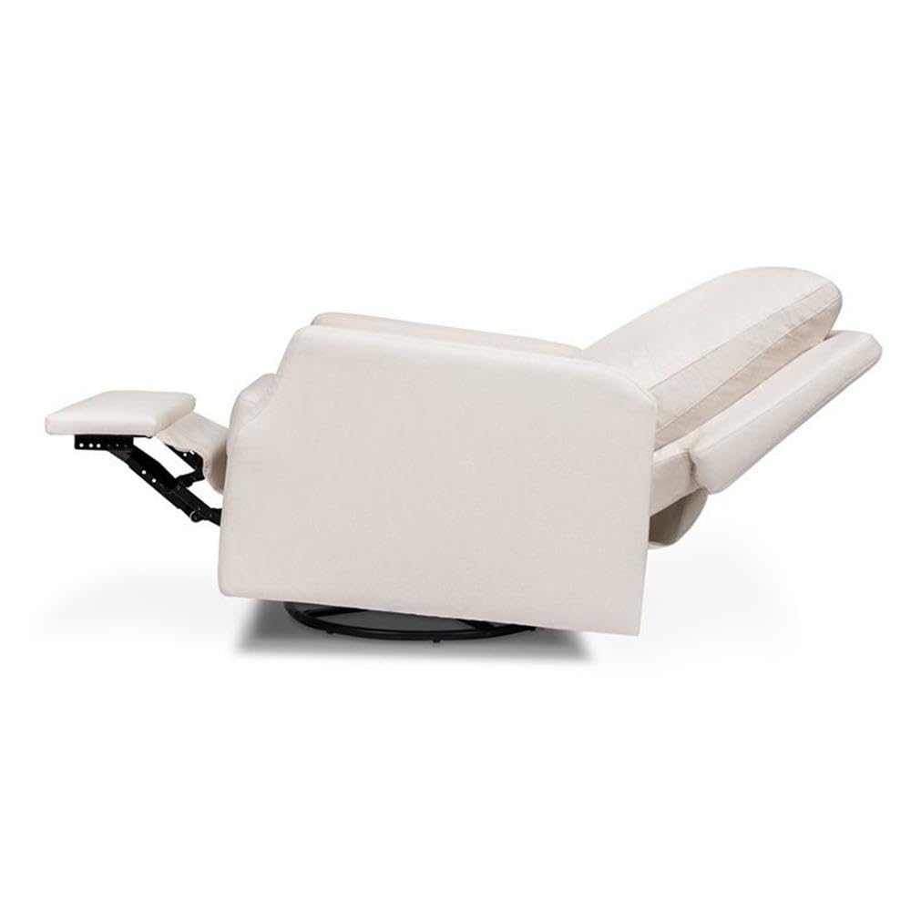 Crewe Nursery Glider Recliner w/ 270° Swivel, Tan Gingham