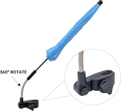 Universal Baby Stroller Umbrella Bicycle Umbrella 210T Water-resistant Polyester 360° Adjustable Shade