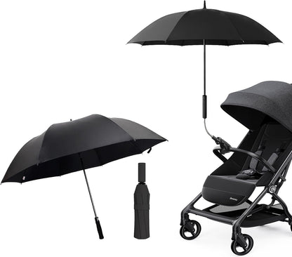 Universal Baby Stroller Umbrella Bicycle Umbrella 210T Water-resistant Polyester 360° Adjustable Shade