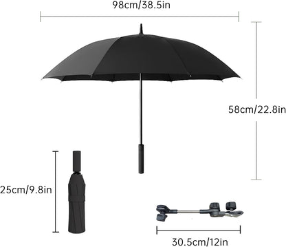 Universal Baby Stroller Umbrella Bicycle Umbrella 210T Water-resistant Polyester 360° Adjustable Shade