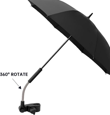 Universal Baby Stroller Umbrella Bicycle Umbrella 210T Water-resistant Polyester 360° Adjustable Shade