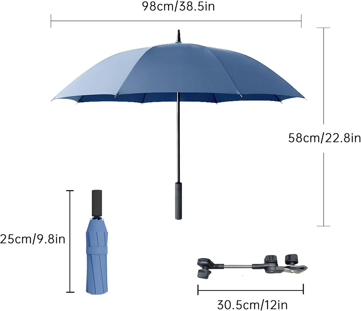 Universal Baby Stroller Umbrella Bicycle Umbrella 210T Water-resistant Polyester 360° Adjustable Shade