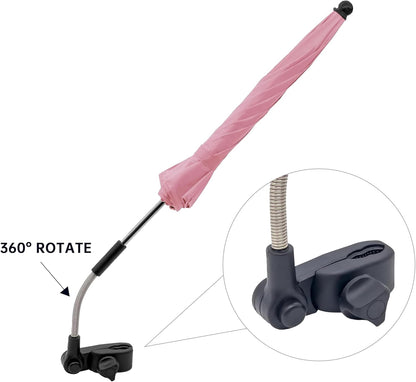 Universal Baby Stroller Umbrella Bicycle Umbrella 210T Water-resistant Polyester 360° Adjustable Shade