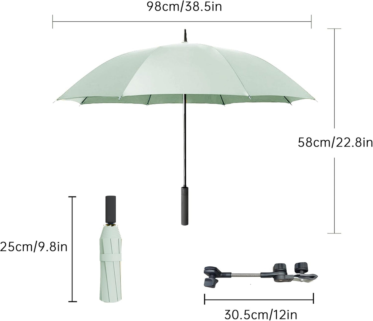 Universal Baby Stroller Umbrella Bicycle Umbrella 210T Water-resistant Polyester 360° Adjustable Shade
