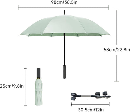 Universal Baby Stroller Umbrella Bicycle Umbrella 210T Water-resistant Polyester 360° Adjustable Shade