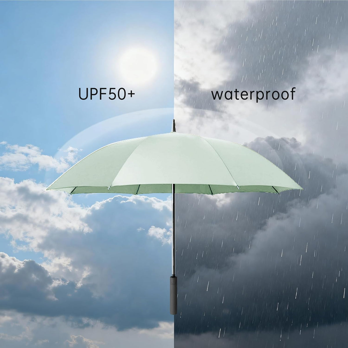 Universal Baby Stroller Umbrella Bicycle Umbrella 210T Water-resistant Polyester 360° Adjustable Shade