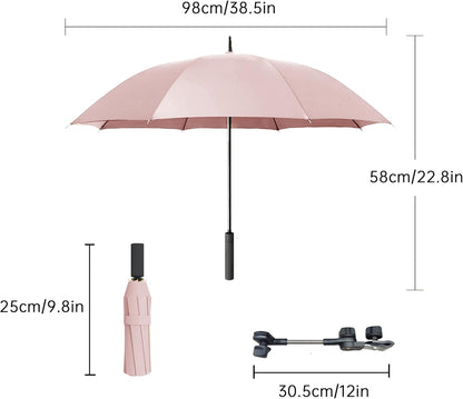 Universal Baby Stroller Umbrella Bicycle Umbrella 210T Water-resistant Polyester 360° Adjustable Shade