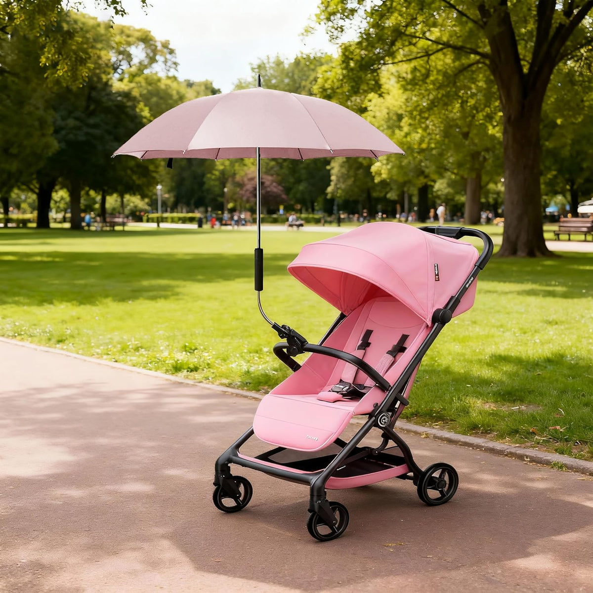 Universal Baby Stroller Umbrella Bicycle Umbrella 210T Water-resistant Polyester 360° Adjustable Shade