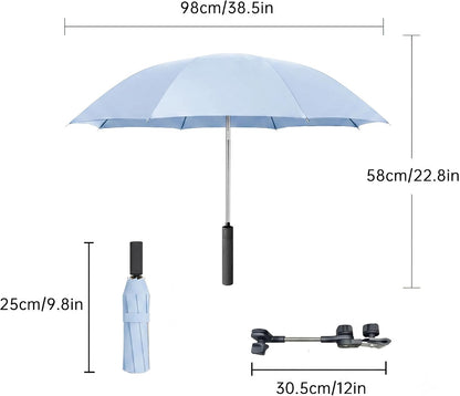 Universal Baby Stroller Umbrella Bicycle Umbrella 210T Water-resistant Polyester 360° Adjustable Shade