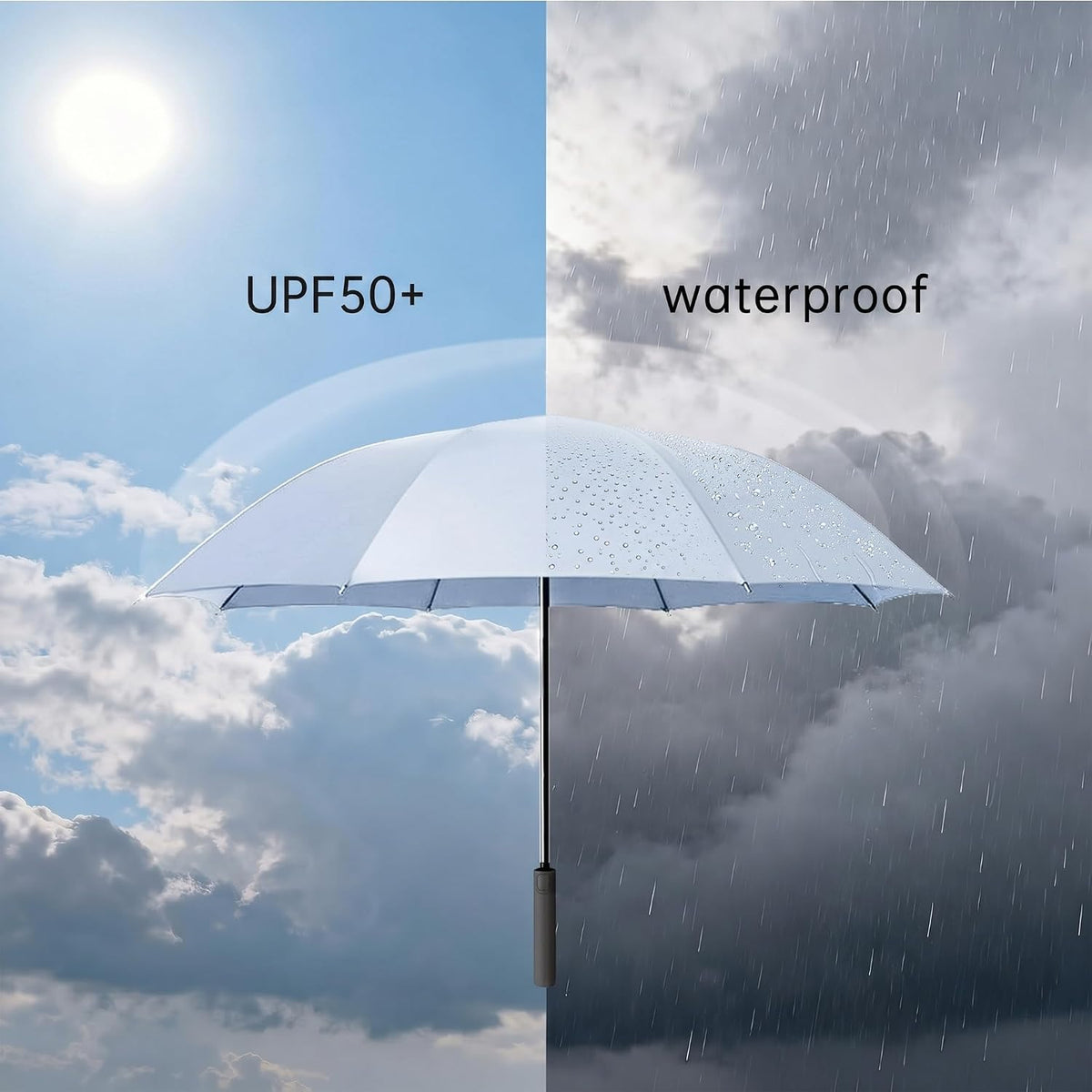 Universal Baby Stroller Umbrella Bicycle Umbrella 210T Water-resistant Polyester 360° Adjustable Shade