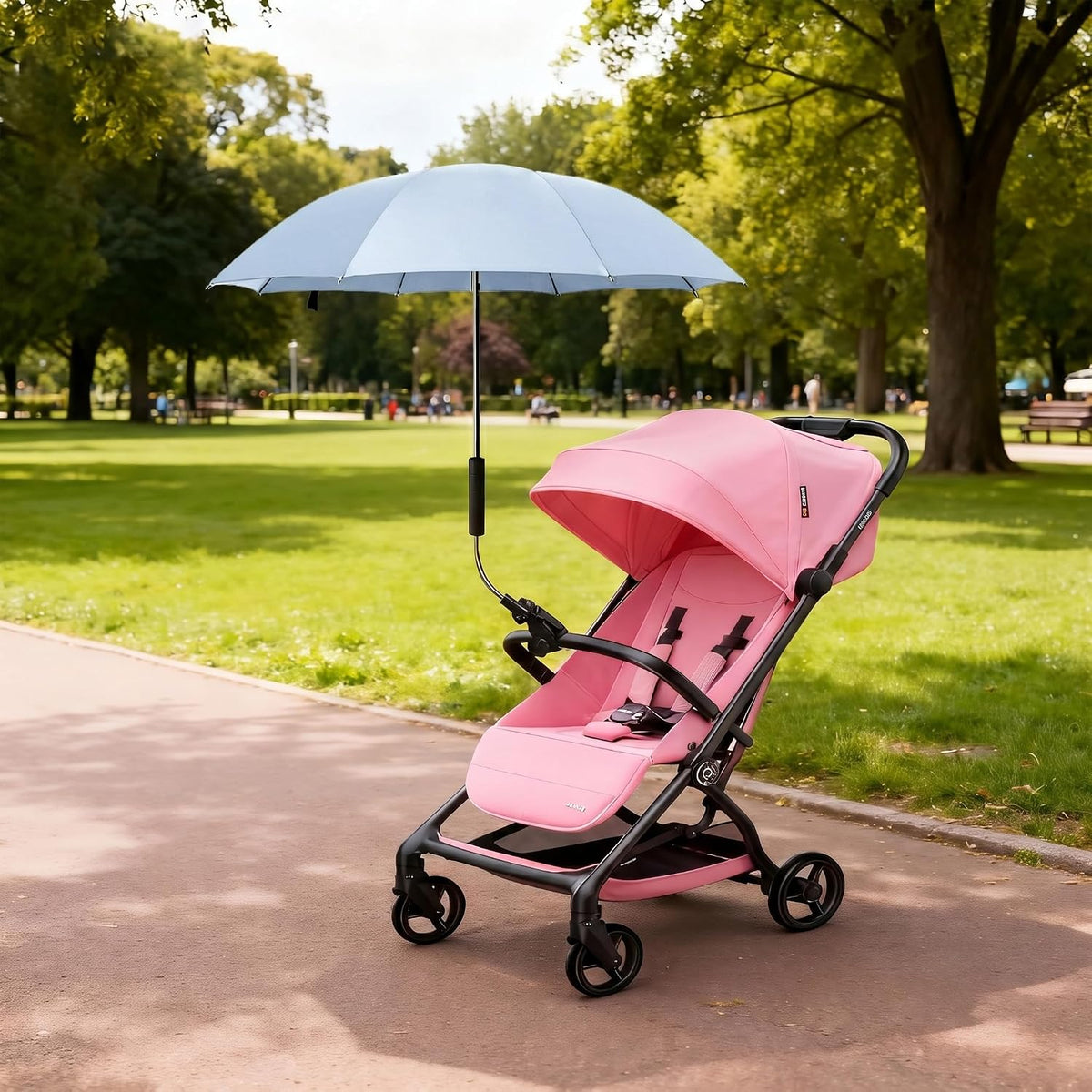 Universal Baby Stroller Umbrella Bicycle Umbrella 210T Water-resistant Polyester 360° Adjustable Shade