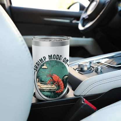 Gamer Desk Computer Funny Shrimp Posture Stainless Steel Insulated Tumbler