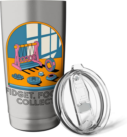 Fidget Toy Collector Focus Tools for Calm and Play Stainless Steel Insulated Tumbler
