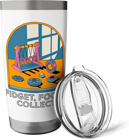 Fidget Toy Collector Focus Tools for Calm and Play Stainless Steel Insulated Tumbler