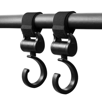 2 Pcs Baby Stroller Hooks for Diaper Bags, Baby Travel Essential