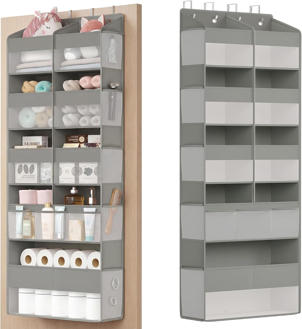SONGMICS Over-the-Door Organizer, 5 Tier Extra Large of 9 Compartments