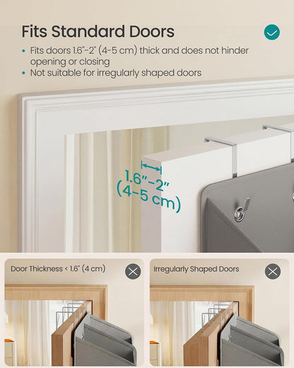 SONGMICS Over-the-Door Organizer, 5 Tier Extra Large of 9 Compartments