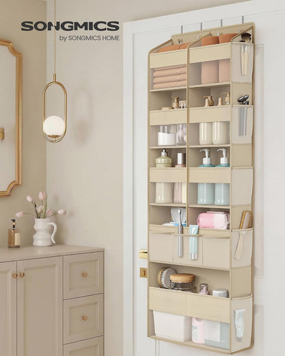 SONGMICS Over-the-Door Organizer, 5 Tier Extra Large of 9 Compartments