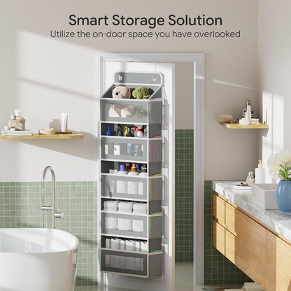 5-Tier Over The Door Hanging Organizer, 44 lb Capacity