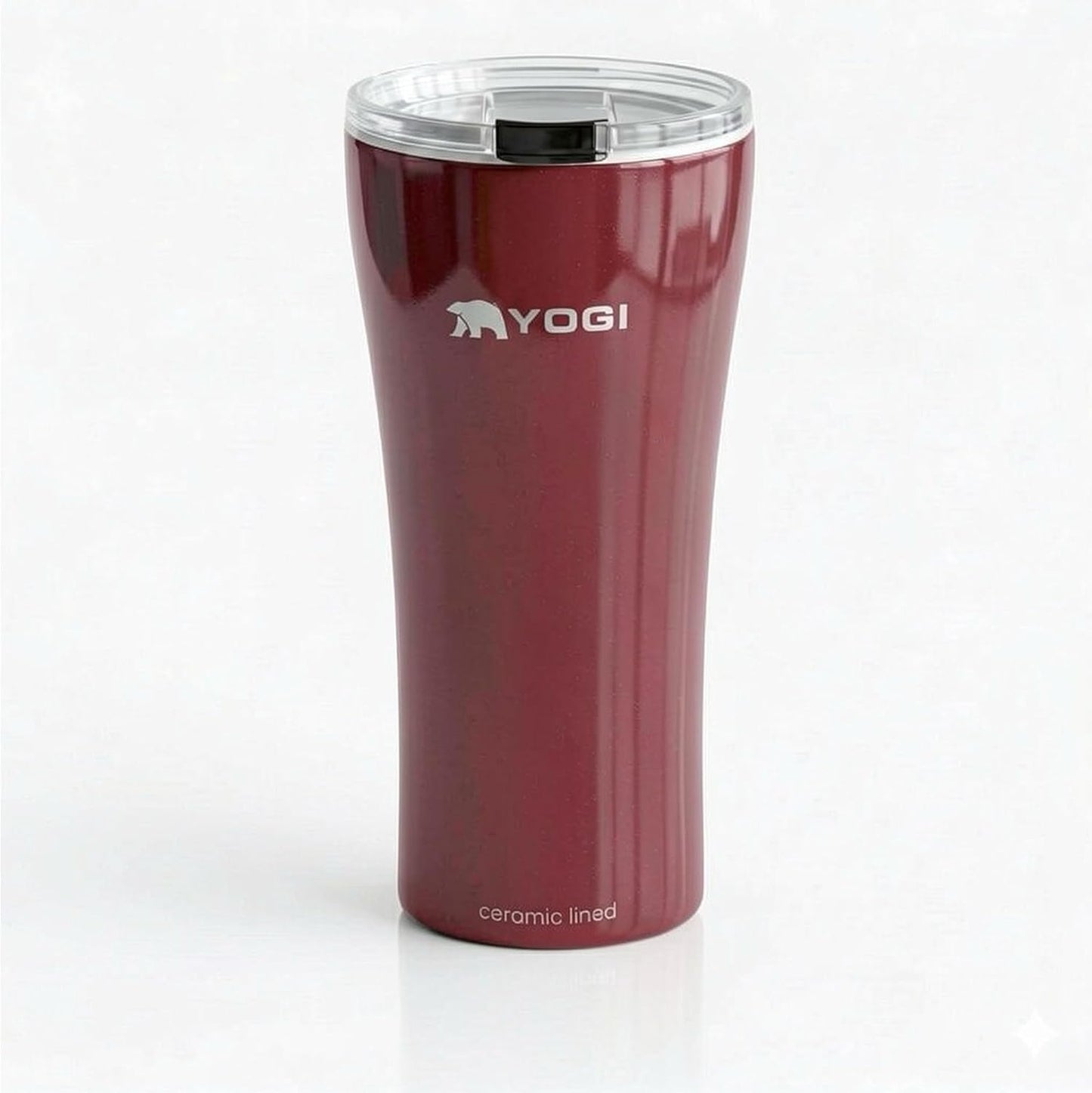 YOGI Elements 16oz Tumbler - Sandstone | Ceramic lined, no metallic taste, BPA free leakproof lid, fits most cupholders, cold 24 hrs hot 4 hrs, allergy safe