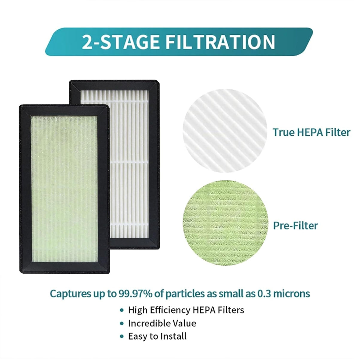 6 Pack Filter Replacement for Dr. Brown's Sterilizer and Dryer for Baby Bottles and Pacifiers