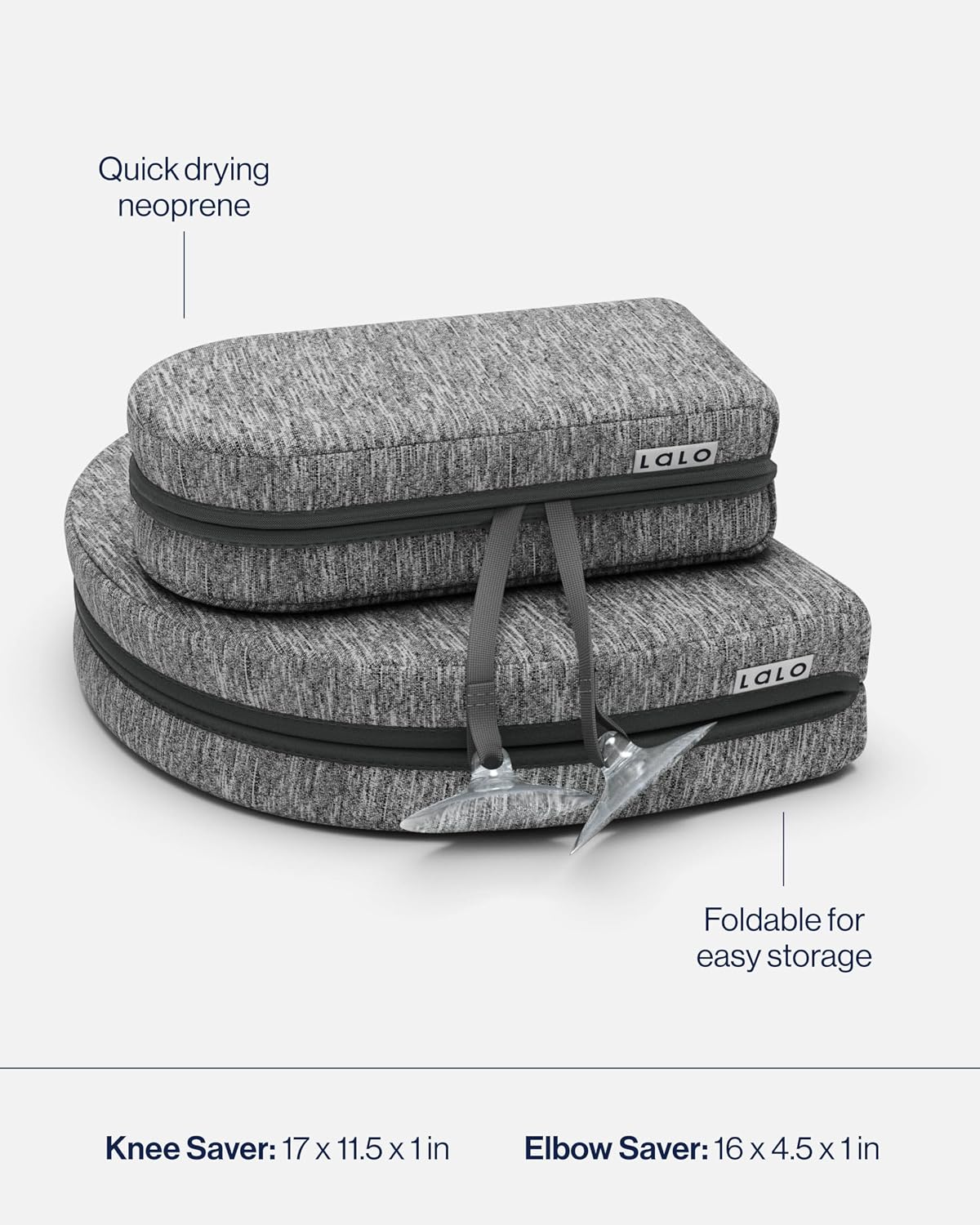 Knee and Elbow Saver, Foldable Padded Tub Cushions for Bathtime Relief
