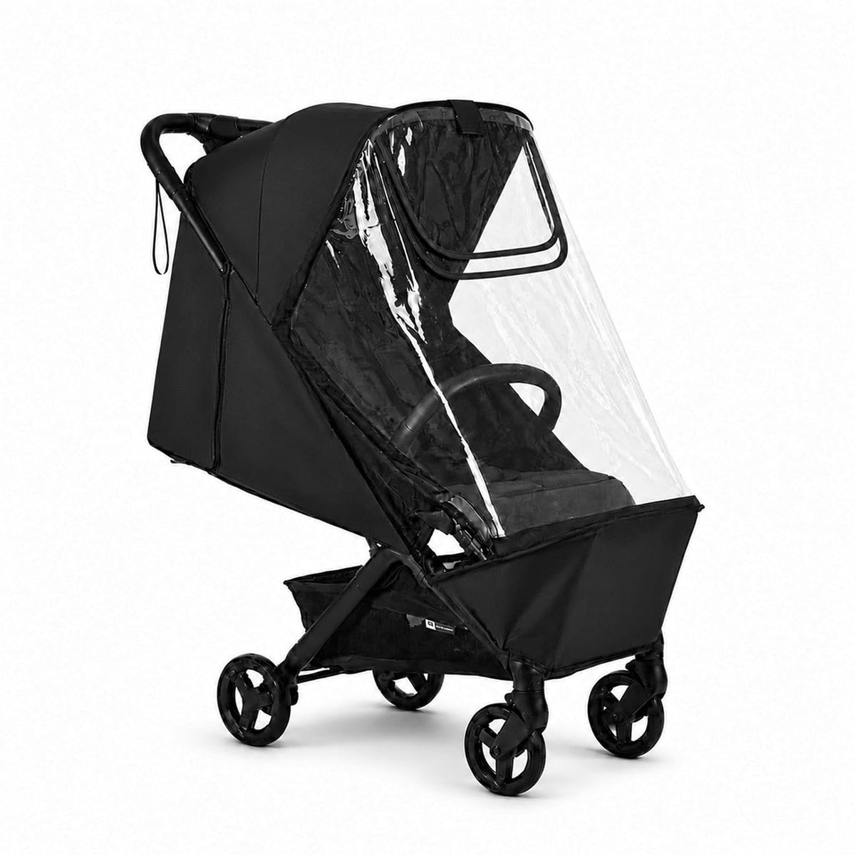 Stroller Rain Cover Compatible with Bugaboo Butterfly & Butterfly 2, Clear Weather Shield with Front Access Window, Ventilation Holes & Built-in Storage Pouch, Full Coverage Protection