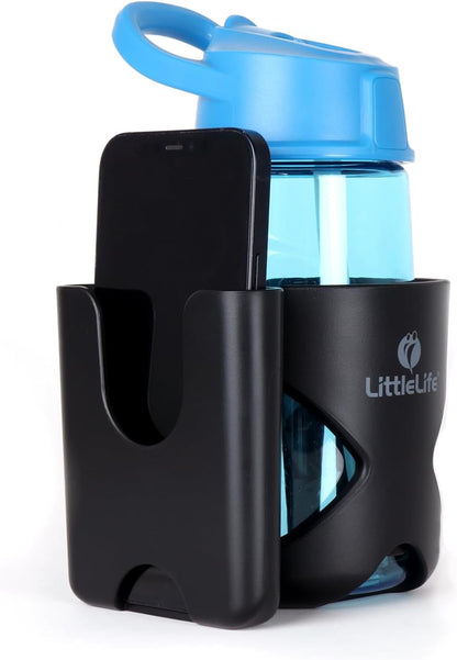 Buggy And Pushchair Universal Cup & Phone Holder Adjustable Bottle Organiser for Stroller, Drink and Coffee Cup Holder