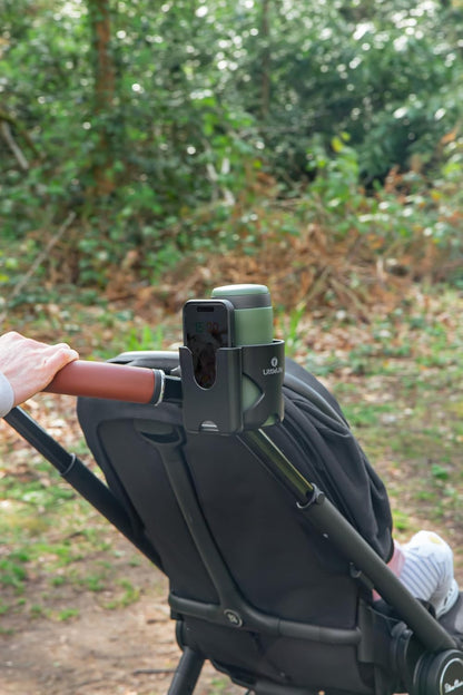 Buggy And Pushchair Universal Cup & Phone Holder Adjustable Bottle Organiser for Stroller, Drink and Coffee Cup Holder