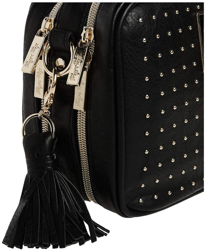 Chelsea + Cole for Crossbody Diaper Bag - Includes 6 Pockets, Changing Pad & Tassel – Black with Sweetheart Print