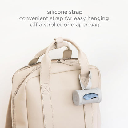 Retractable Bag Dispenser for Diaper Bag Value Set, Gray