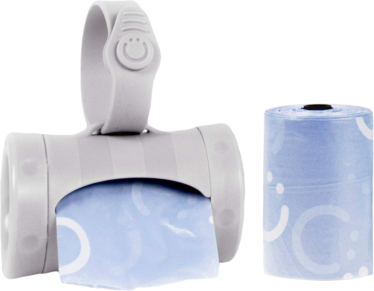 Retractable Bag Dispenser for Diaper Bag Value Set, Gray