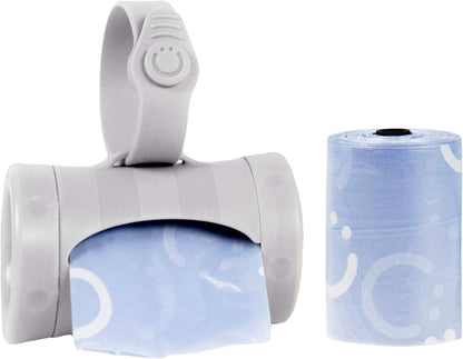 Retractable Bag Dispenser for Diaper Bag Value Set, Gray