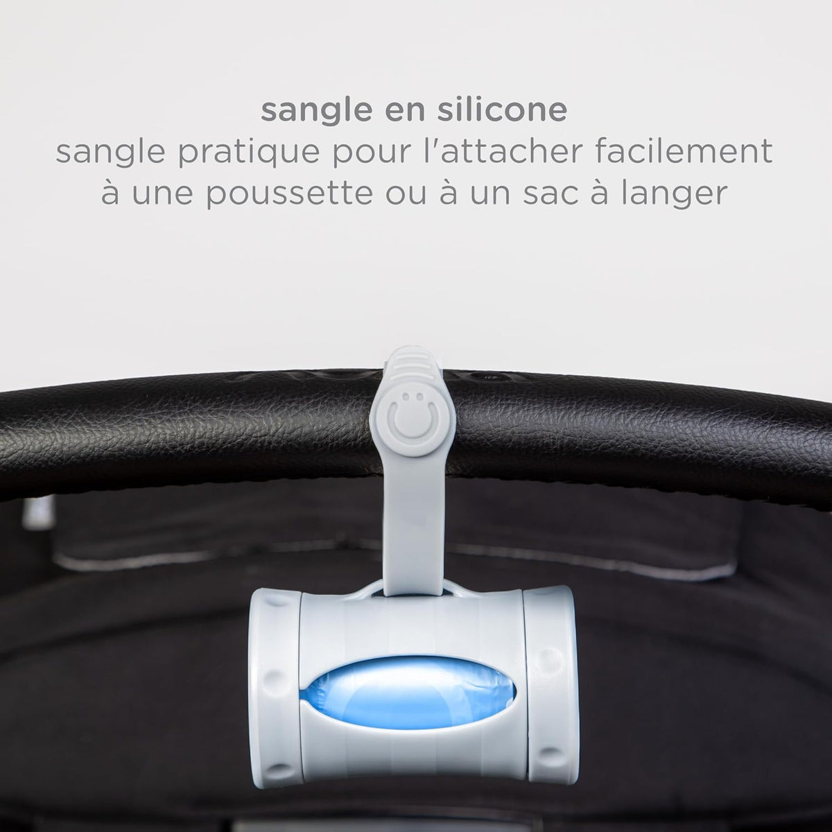 Retractable Bag Dispenser for Diaper Bag Value Set, Gray