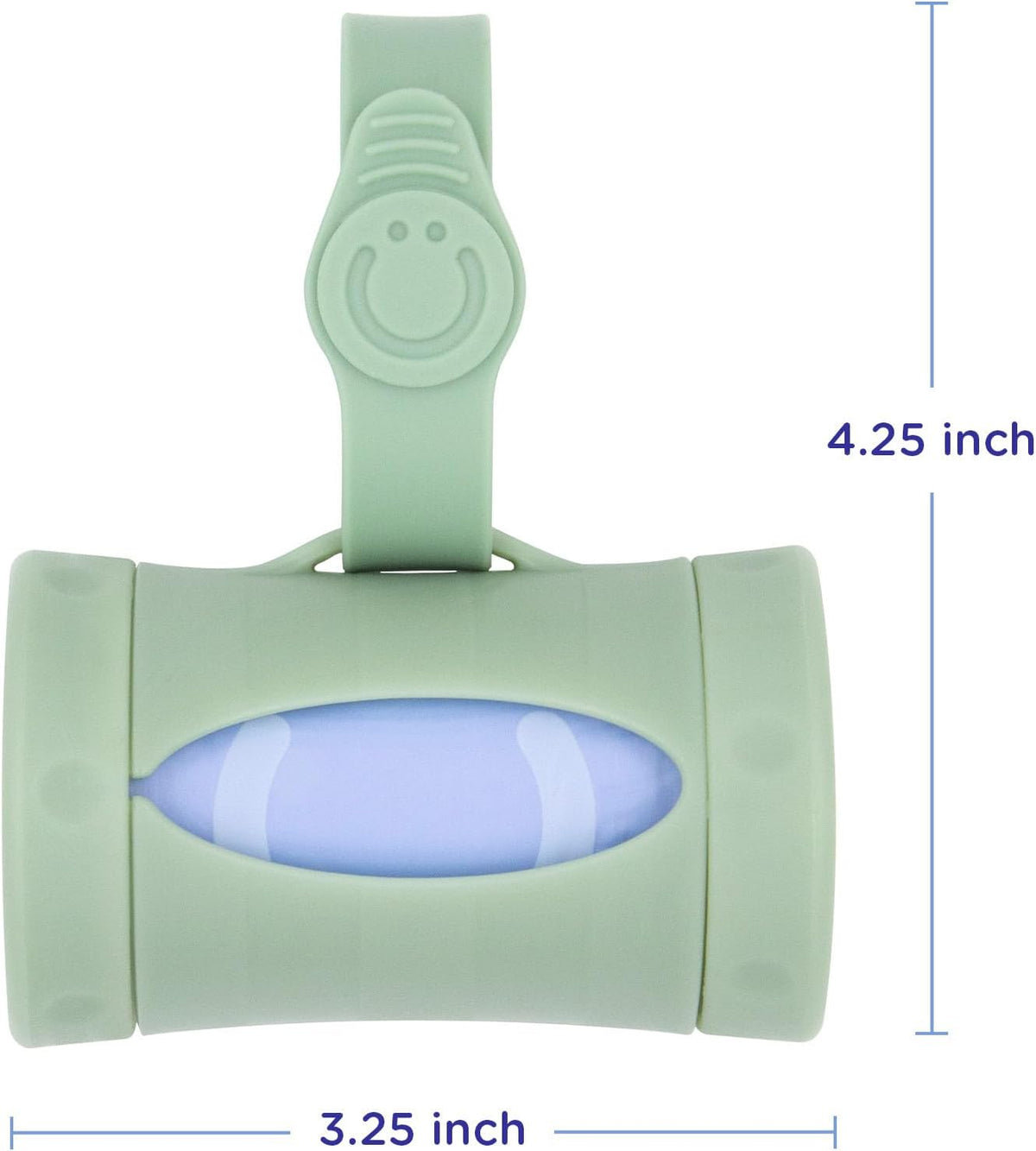 Retractable Bag Dispenser for Diaper Bag Value Set, Gray