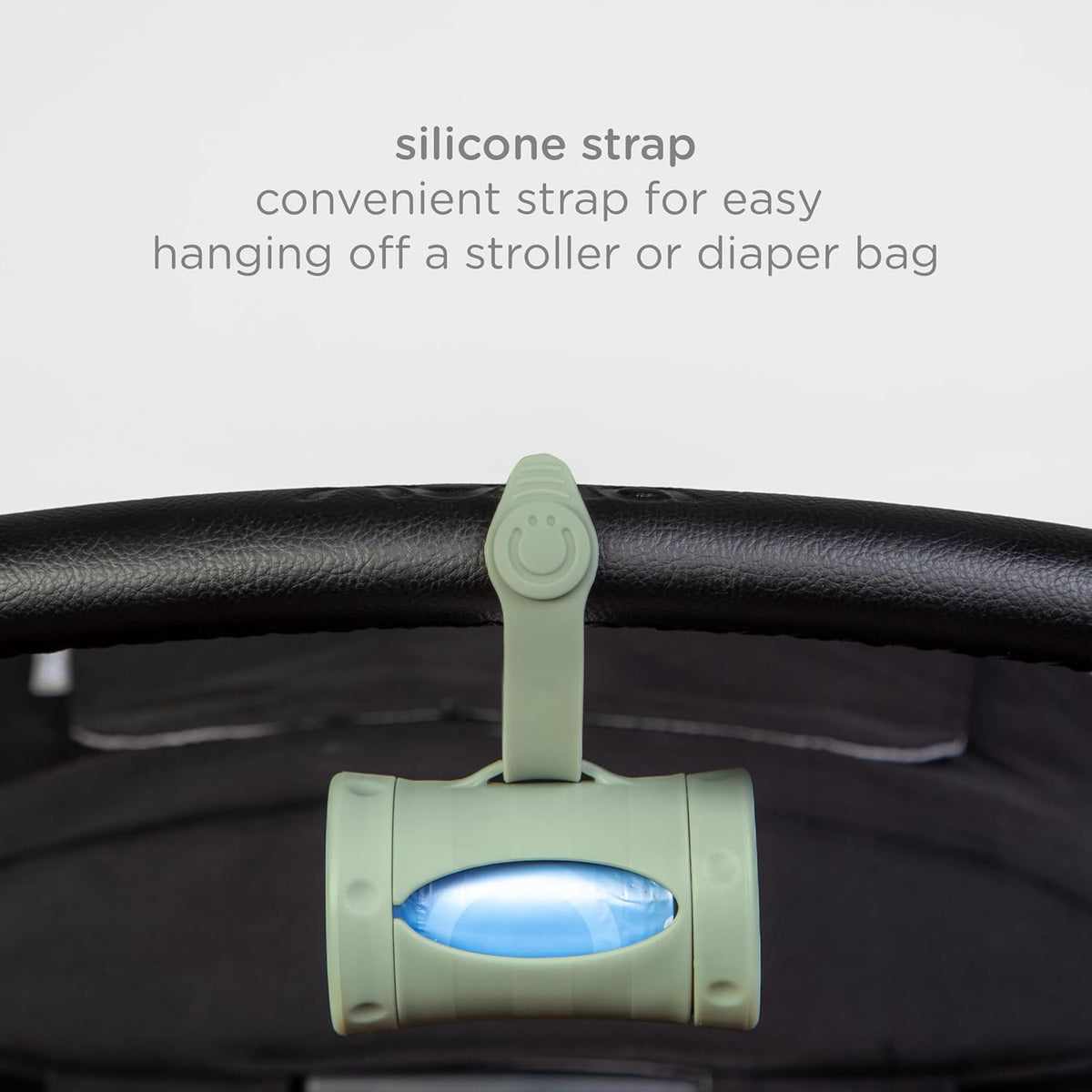 Retractable Bag Dispenser for Diaper Bag Value Set, Gray