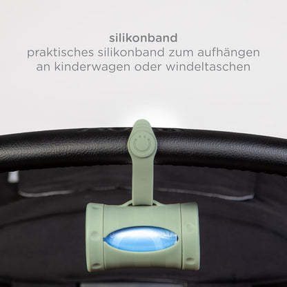Retractable Bag Dispenser for Diaper Bag Value Set, Gray