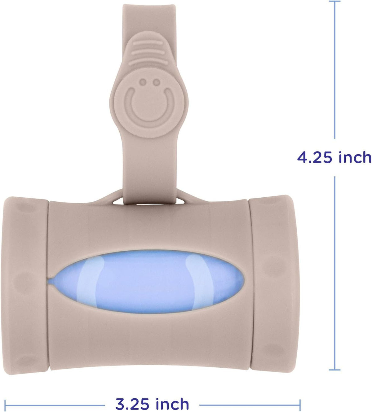 Retractable Bag Dispenser for Diaper Bag Value Set, Gray