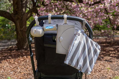 Retractable Bag Dispenser for Diaper Bag Value Set, Gray