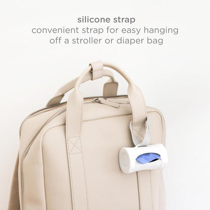 Retractable Bag Dispenser for Diaper Bag Value Set, Gray