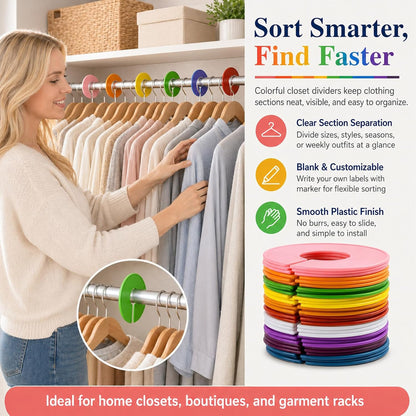 30 Baby Closet Dividers Durable - Home Closet Organizer & Storage